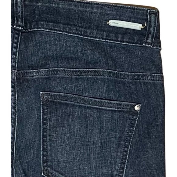 Pilcro Anthropologie Jeans Women Size 31 Flare Bootcut Dark Wash Denim Stretch - Picture 10 of 16